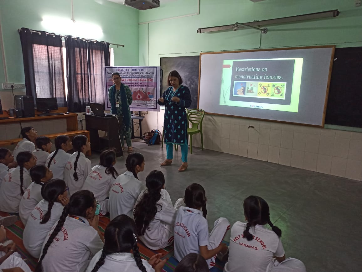 In Varanasi City Menstrual Health Hygiene Awareness Advocacy Program