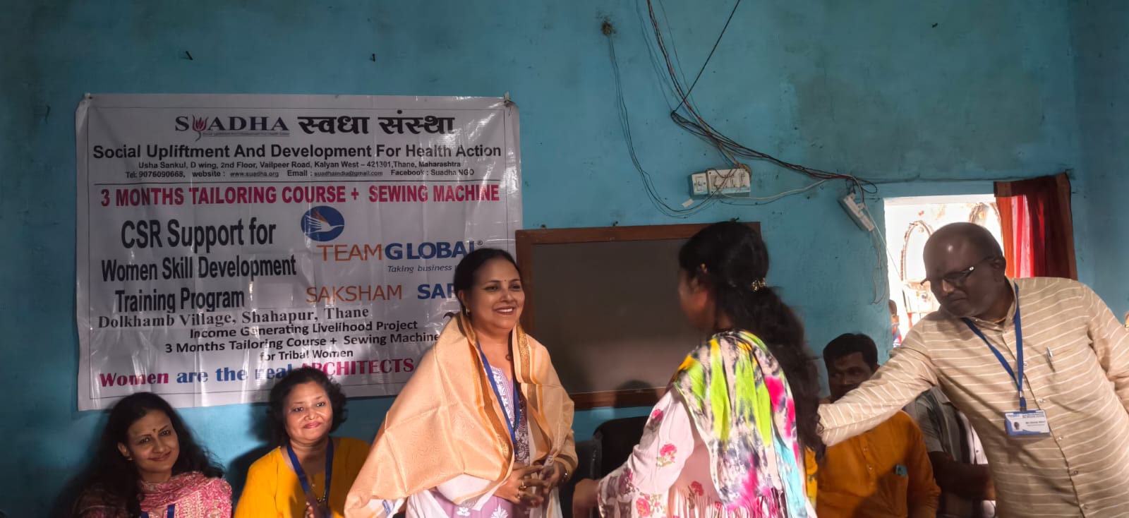SUADHA NGO Launches Tailoring Course for Tribal Women in Dolkhamb.