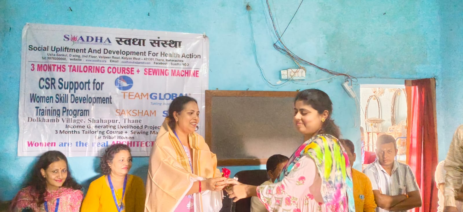 SUADHA NGO Launches Tailoring Course for Tribal Women in Dolkhamb.