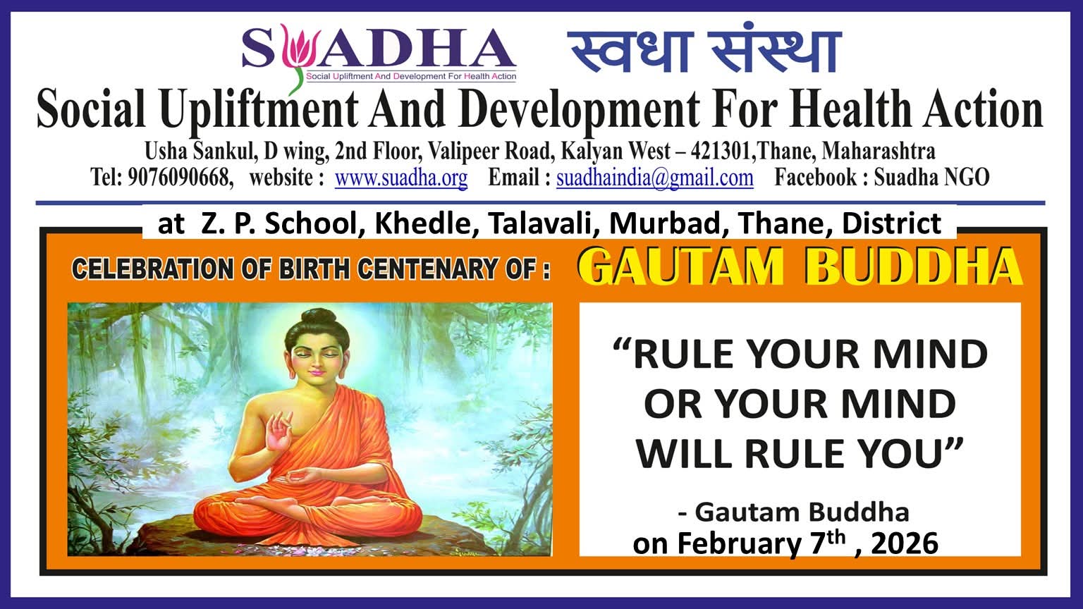 Empowering Young Minds through the Wisdom of Legends - Dr. Babasaheb Ambedkar and Gautam Buddha for Tribal School Students