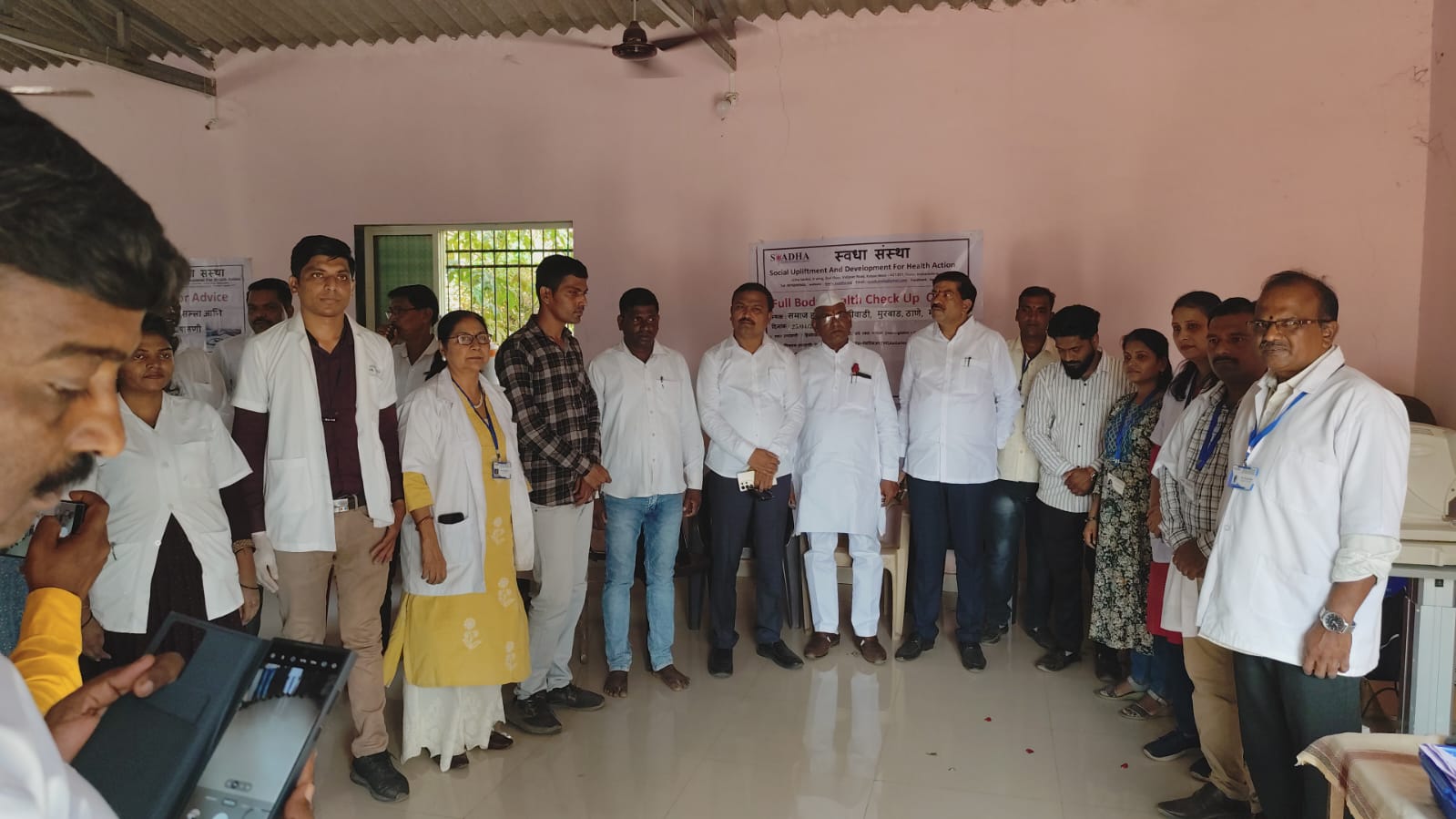 A Preventive Health Check Up Camp With Early Detection Cancer, Breast Scanning, Bone Scanning, Diabetic Etc. At Takichiwadi Village, Murbad, Thane District