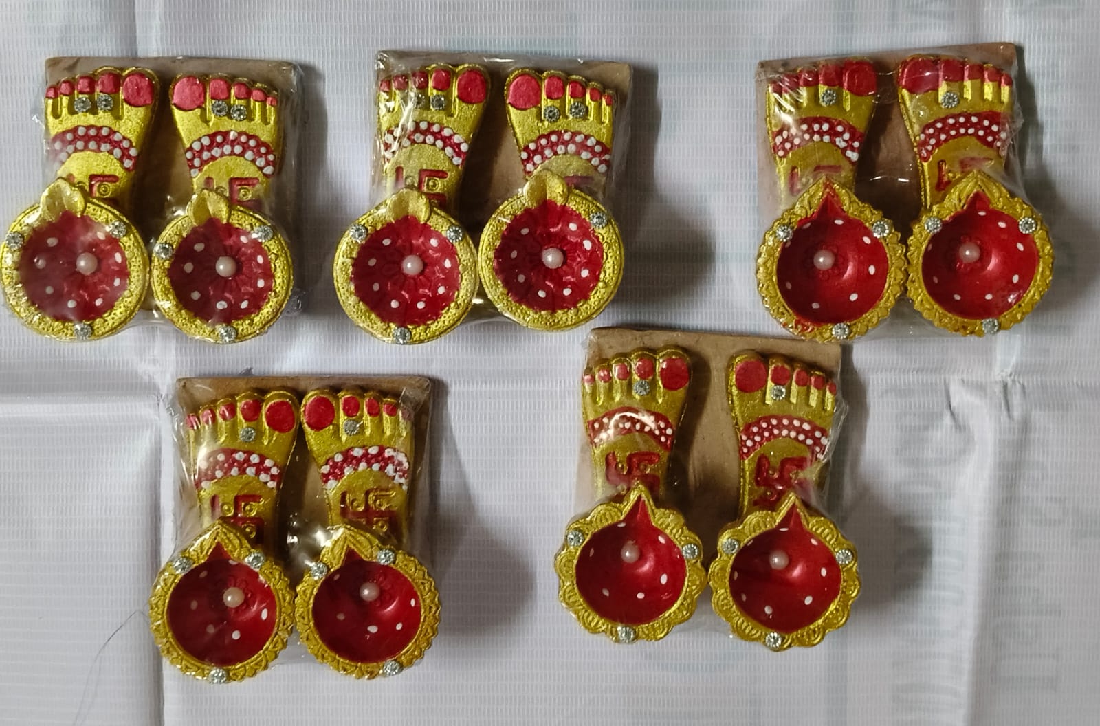 Decorative Clay Diyas Set