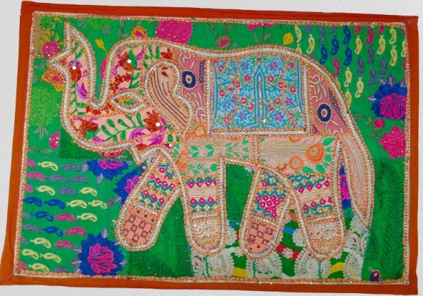 Handicraft Embroidery & Beaded Wall Hanging