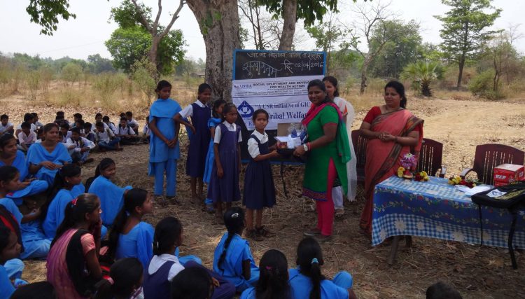 CSR Initiative By GIC Re- School kit distribution at Bamne Adivashi Madmik School