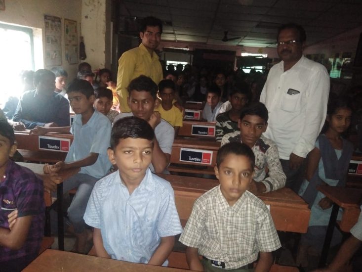 CSR Initiative By Travelex India Pvt. Ltd. at Dahivali Vibhagh Madhyamik Vidyalaya, Shahpur Taluka