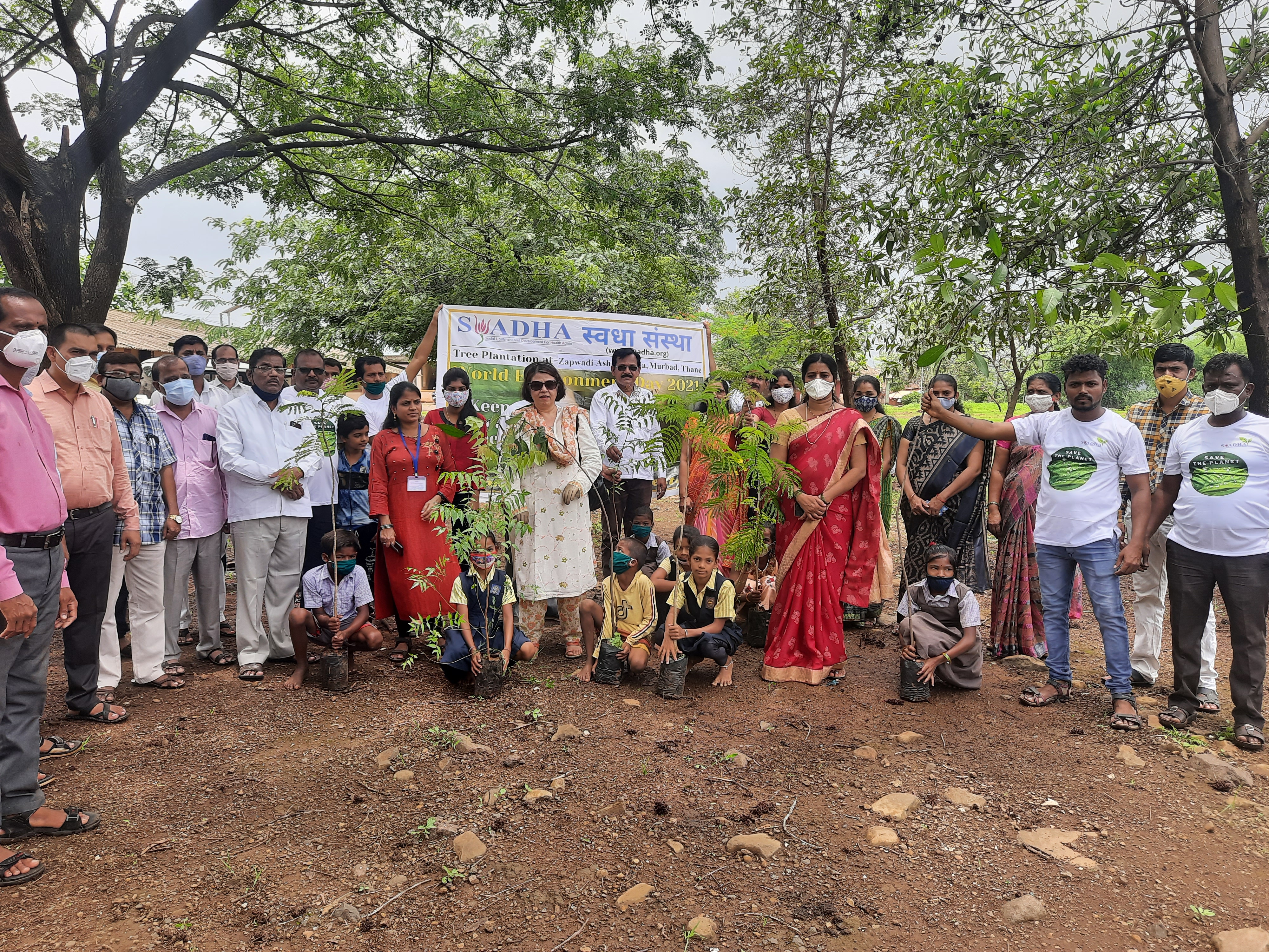 Part -2 , Plantation Drive on  23rd June 2021 at Zapwadi Village, Murbad