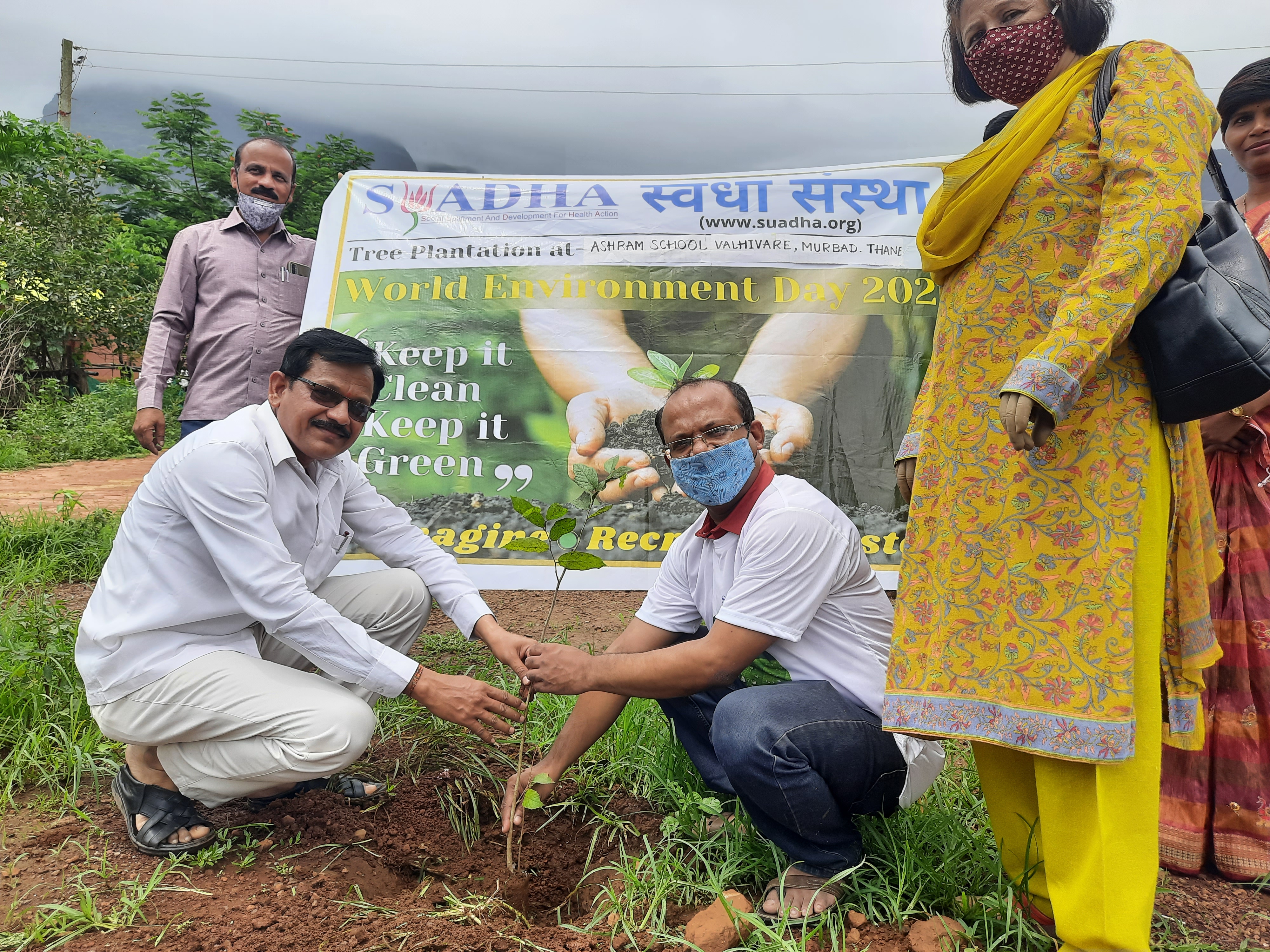Part -1, Plantation Drive on 19th June 2021 at Valivare Village, Murbad