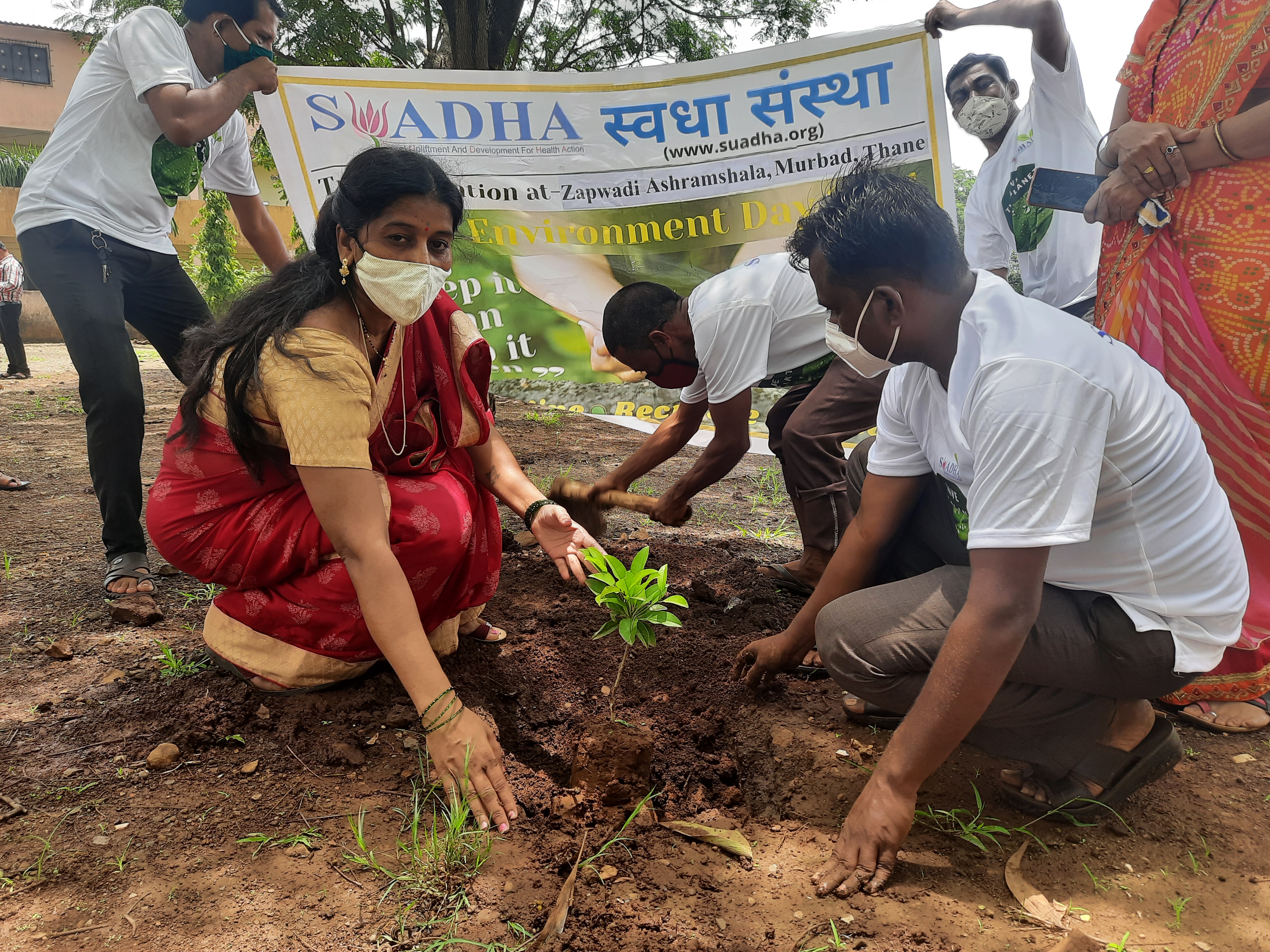 Part -2 , Plantation Drive on  23rd June 2021 at Zapwadi Village, Murbad