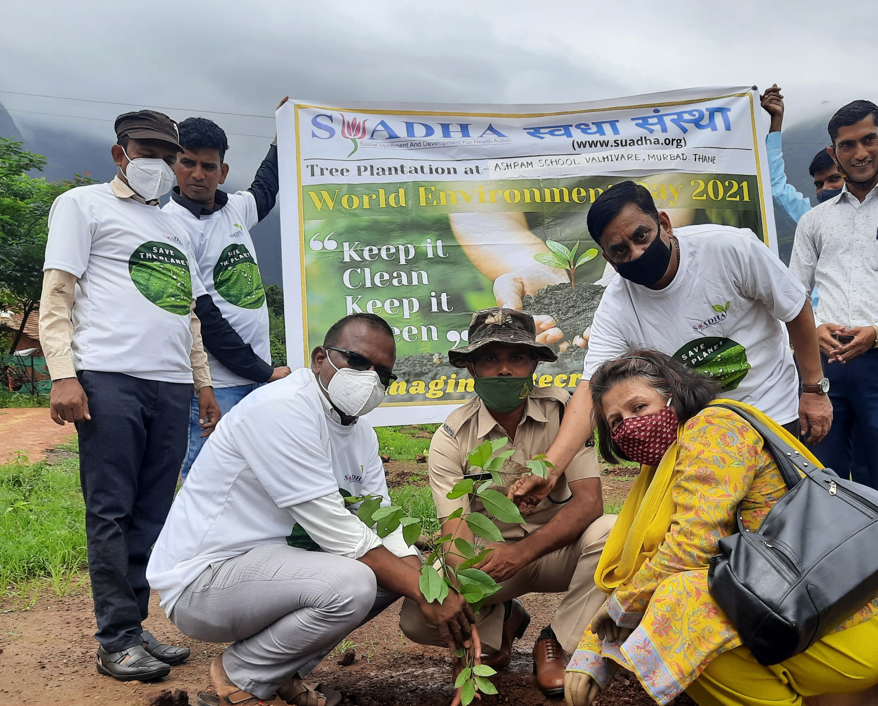 Part -1, Plantation Drive on 19th June 2021 at Valivare Village, Murbad