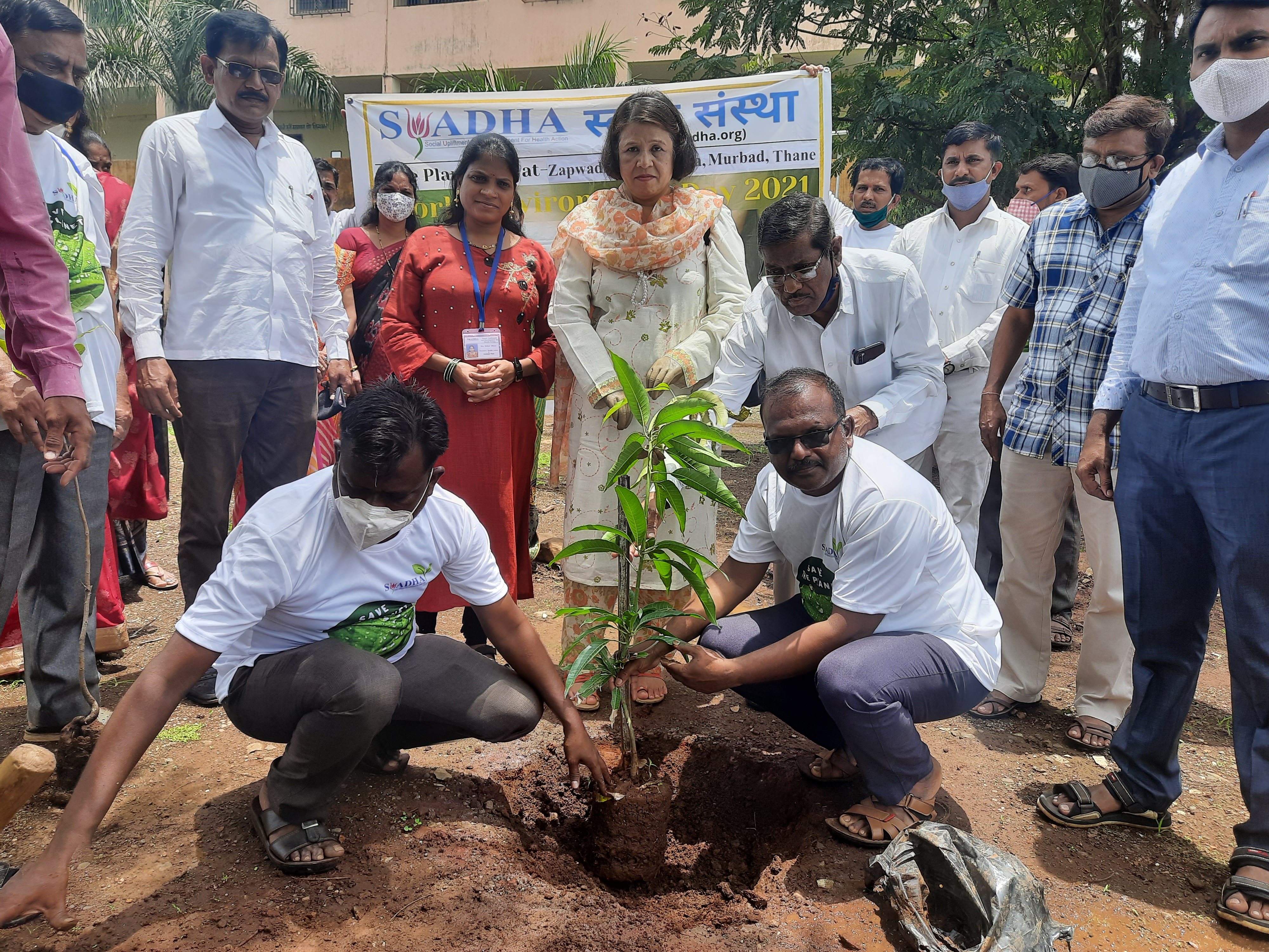 Part -2 , Plantation Drive on  23rd June 2021 at Zapwadi Village, Murbad