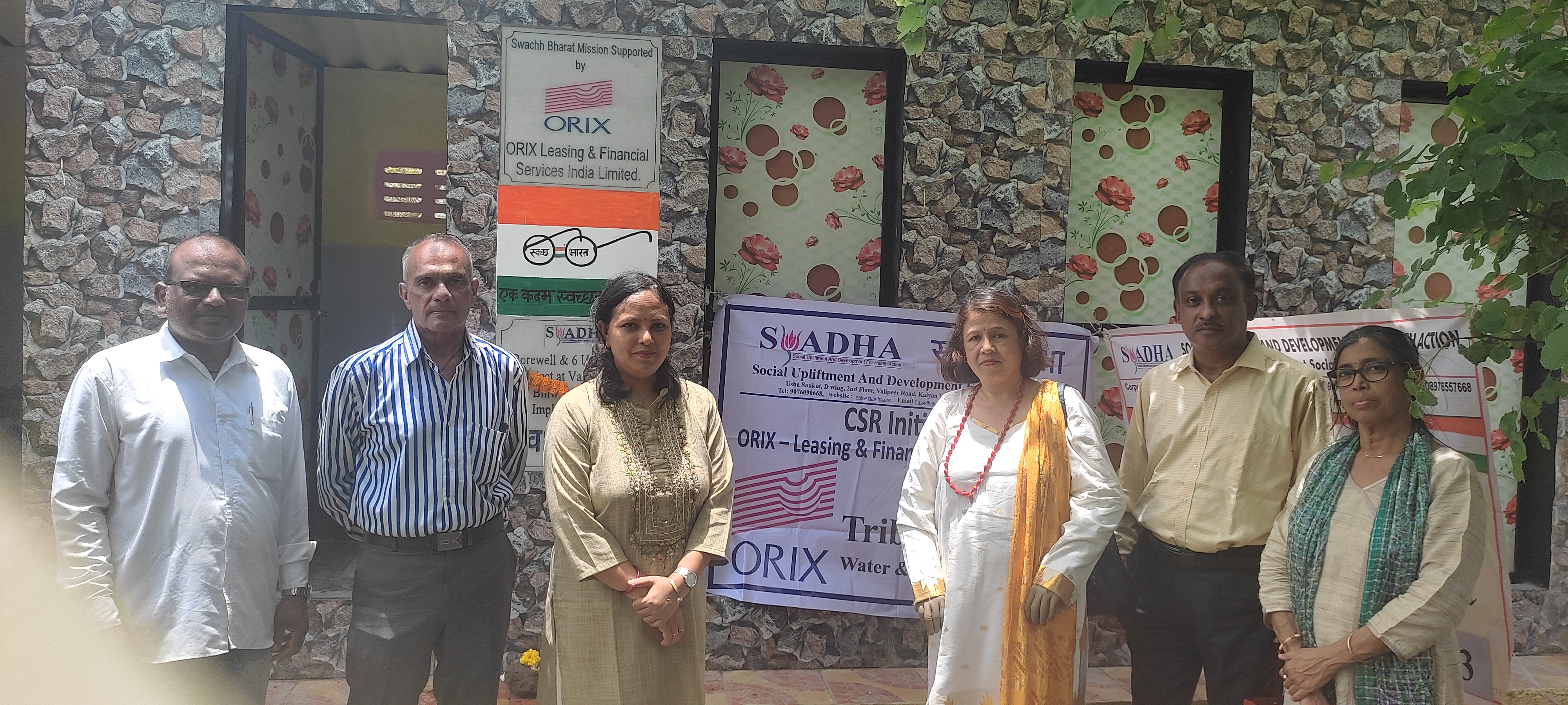 CSR Initiative by ORIX Leasing Camp Financial Services India Ltd. supported Swacch Bharat Mission for Vajreshwari Community Tribal People with Water Camp Sanitation System on the Special Occasion of 77th Independence Day 2023