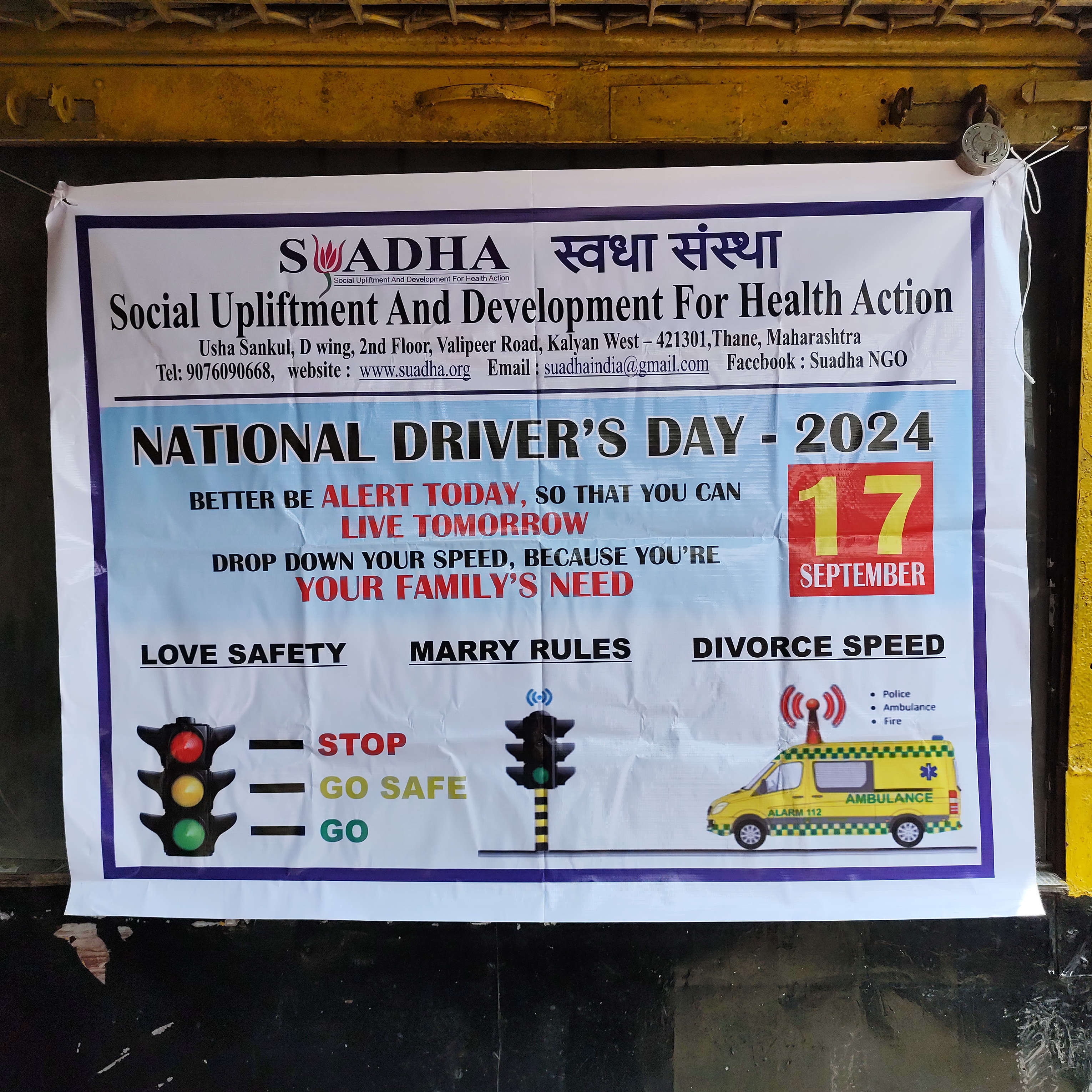 Driver's Day Celebration 2024 by SUADHA NGO Driver's Day Celebration