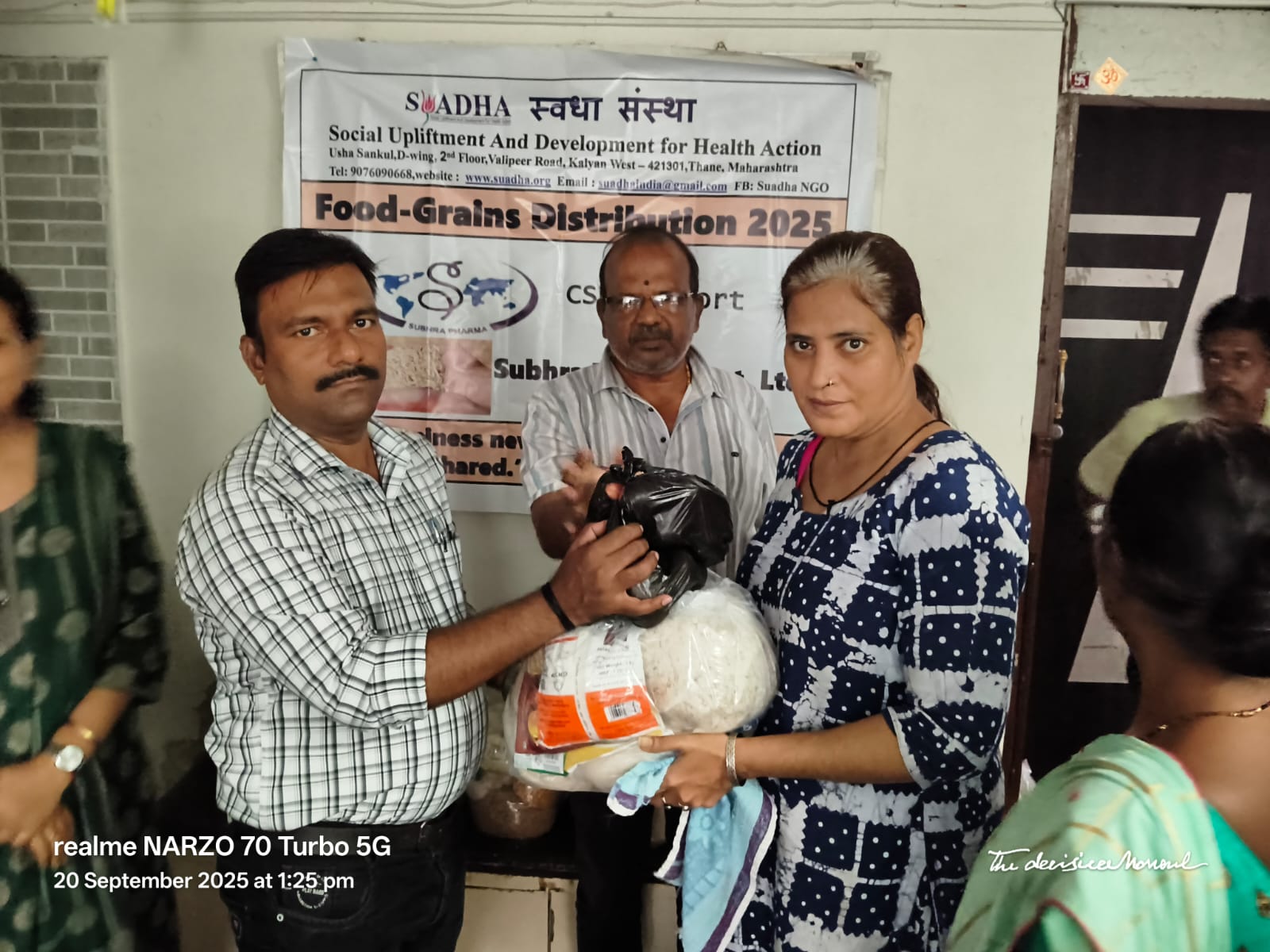 CSR Support by Subhra Pharma Pvt. Ltd. Food-GrainDistribution - Pitru Paksha Seva Initiative
